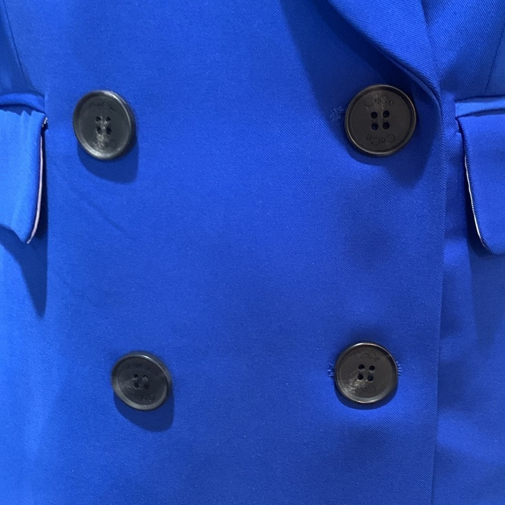 CeCe sz 2 royal blue double breasted NWT blazer - Picture 3 of 10